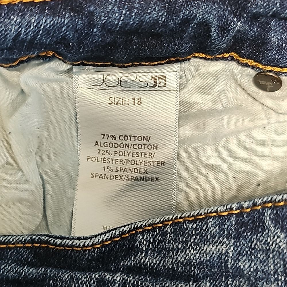 Joe's Jeans Boys' Stretch Blue Denim Shorts - Big Kid Size 18 - Picture 3 of 5